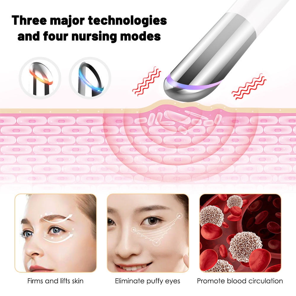 3-Mode LED Eye Wand for Dark Circles, Wrinkles & Fine Lines